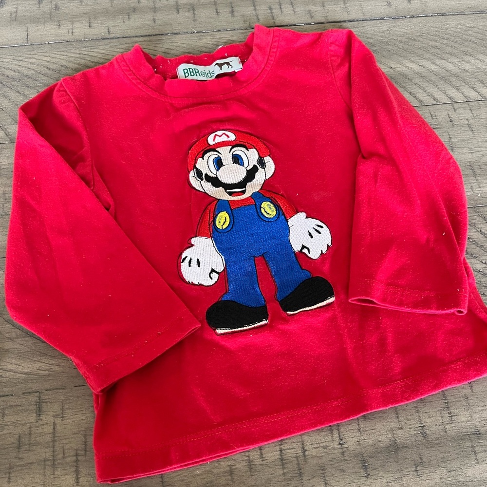 Mario Embroidered smock